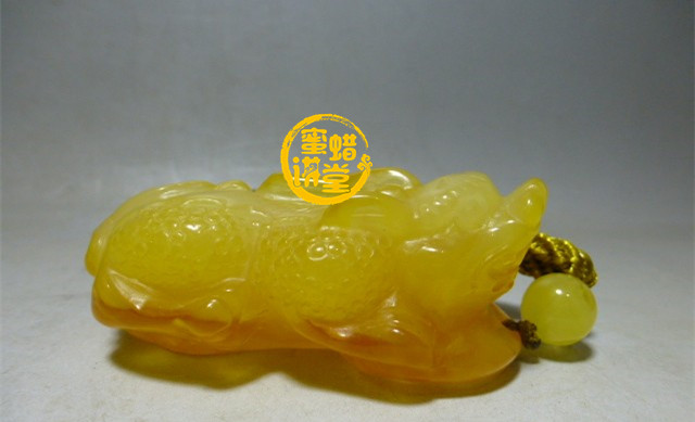 蜜蜡手把件图片欣赏