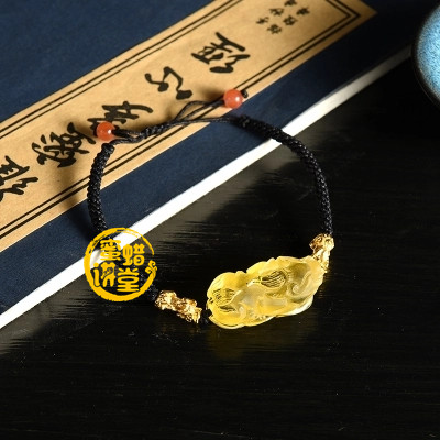 琥珀蜜蜡貔貅手链图片以及价格介绍