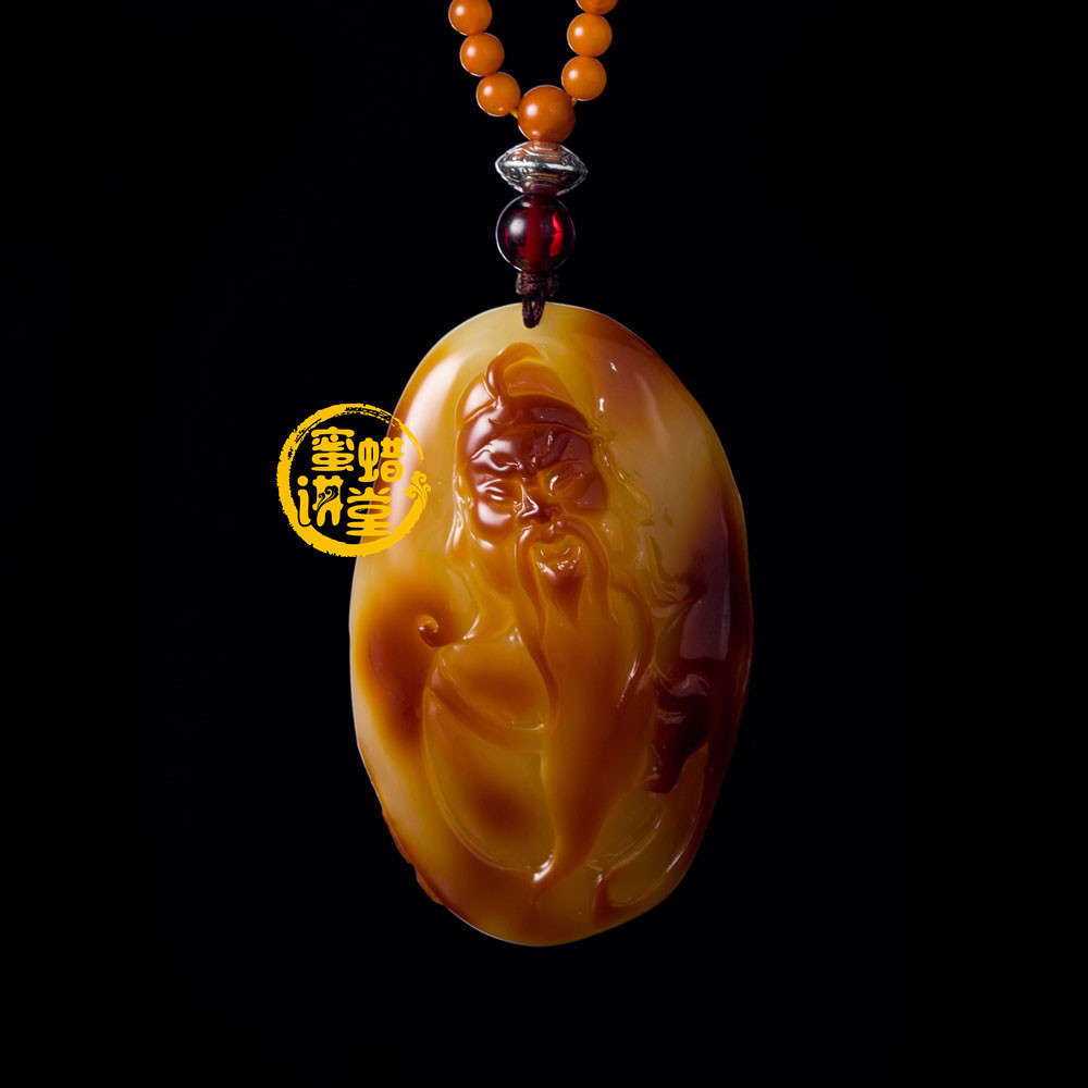 蜜蜡有文武财神的雕件吗？图片有吗？