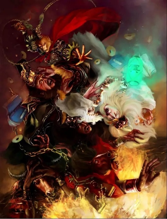 令人震撼的《西游记》绝美插画之张墨一篇 令人震撼的《西游记》绝美插画之张墨一篇 文玩天下 第4张 令人震撼的《西游记》绝美插画之张墨一篇 文玩天下 第4张