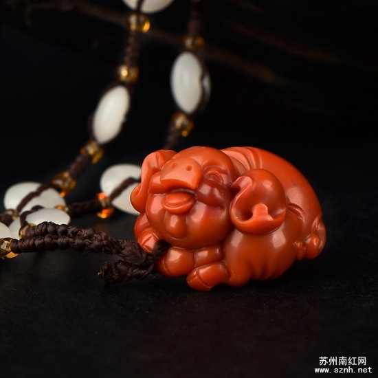寓意多子多福的南红雕件梳理(六)
