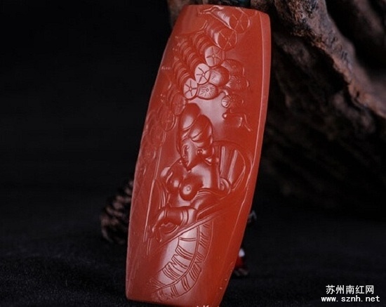 怎样鉴别南红联合料与巴西红玛瑙?