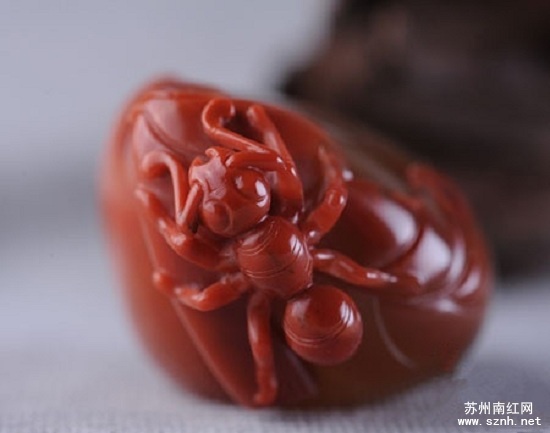 昆虫类南红雕件题材及寓意梳理(一) 昆虫类南红雕件题材及寓意梳理(一)