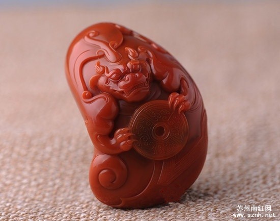 看图赏析极品南红貔貅瑞兽雕件 看图赏析极品南红貔貅瑞兽雕件