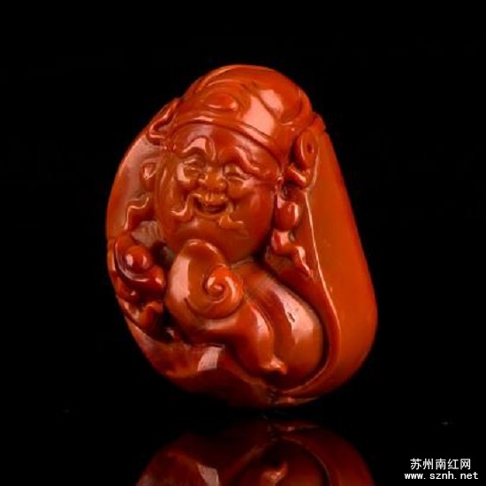 南红玛瑙财神雕件有什么寓意?