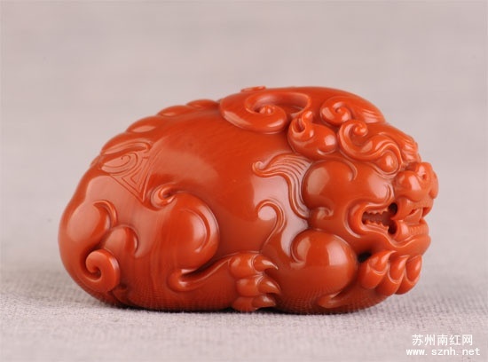 看图赏析极品南红貔貅瑞兽雕件 看图赏析极品南红貔貅瑞兽雕件